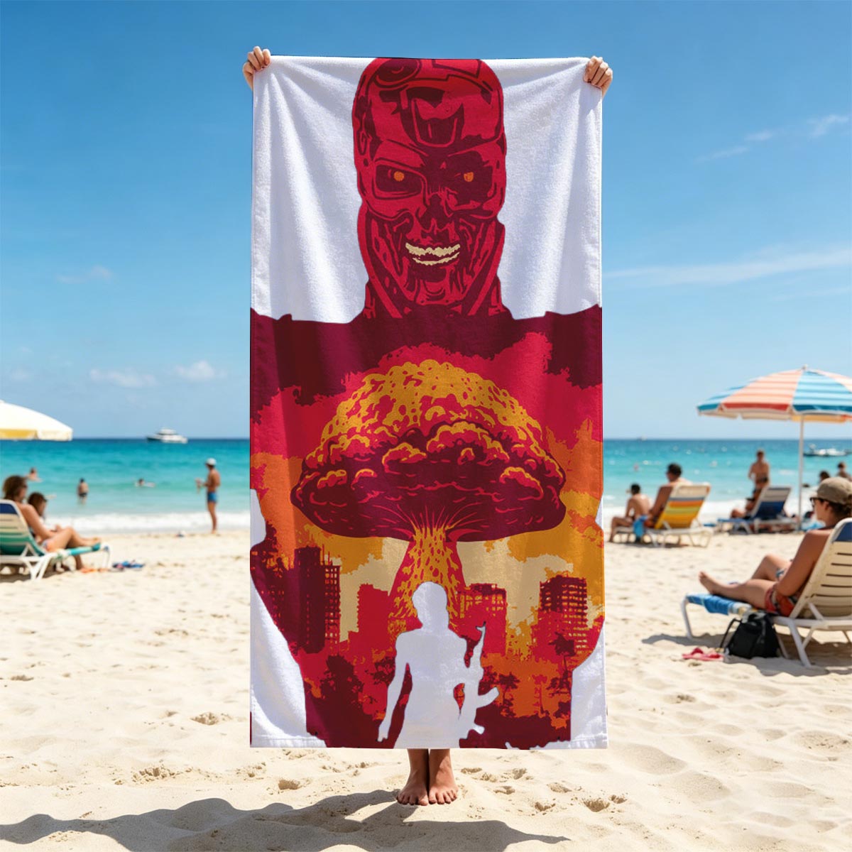 Terminator: Judgment Day - Skynet's Rise and the Last Survivor - Beach towels