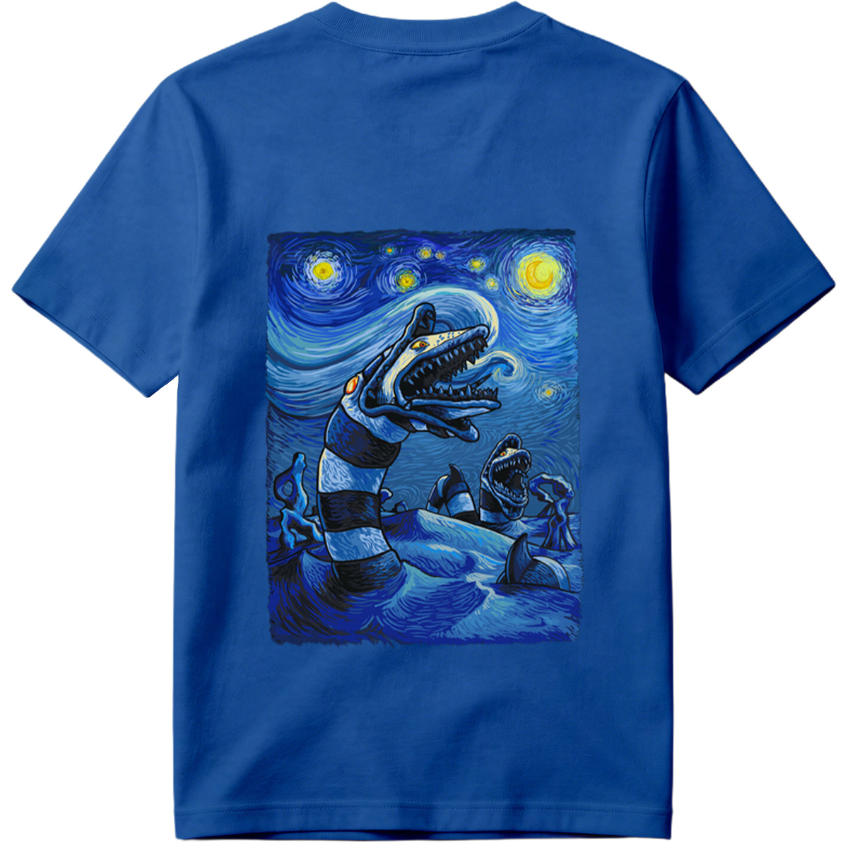 Starry Night with Sea Monsters - Tee