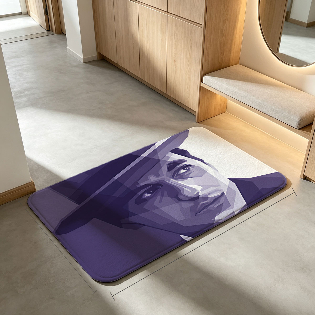Al Pacino as Don Corleone in The Godfather - Flannel floor mat