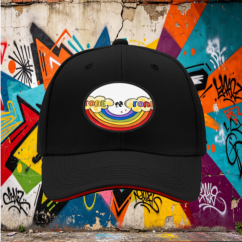 Unisex Classic Sandwich Hat with Rainbow Love is Love Patch Design | Lightweight Sun Protection Cap for Outdoor Activities, Beach, and Pride Events | Perfect for Adults Seeking Inclusive Fashion and Comfortable Wear