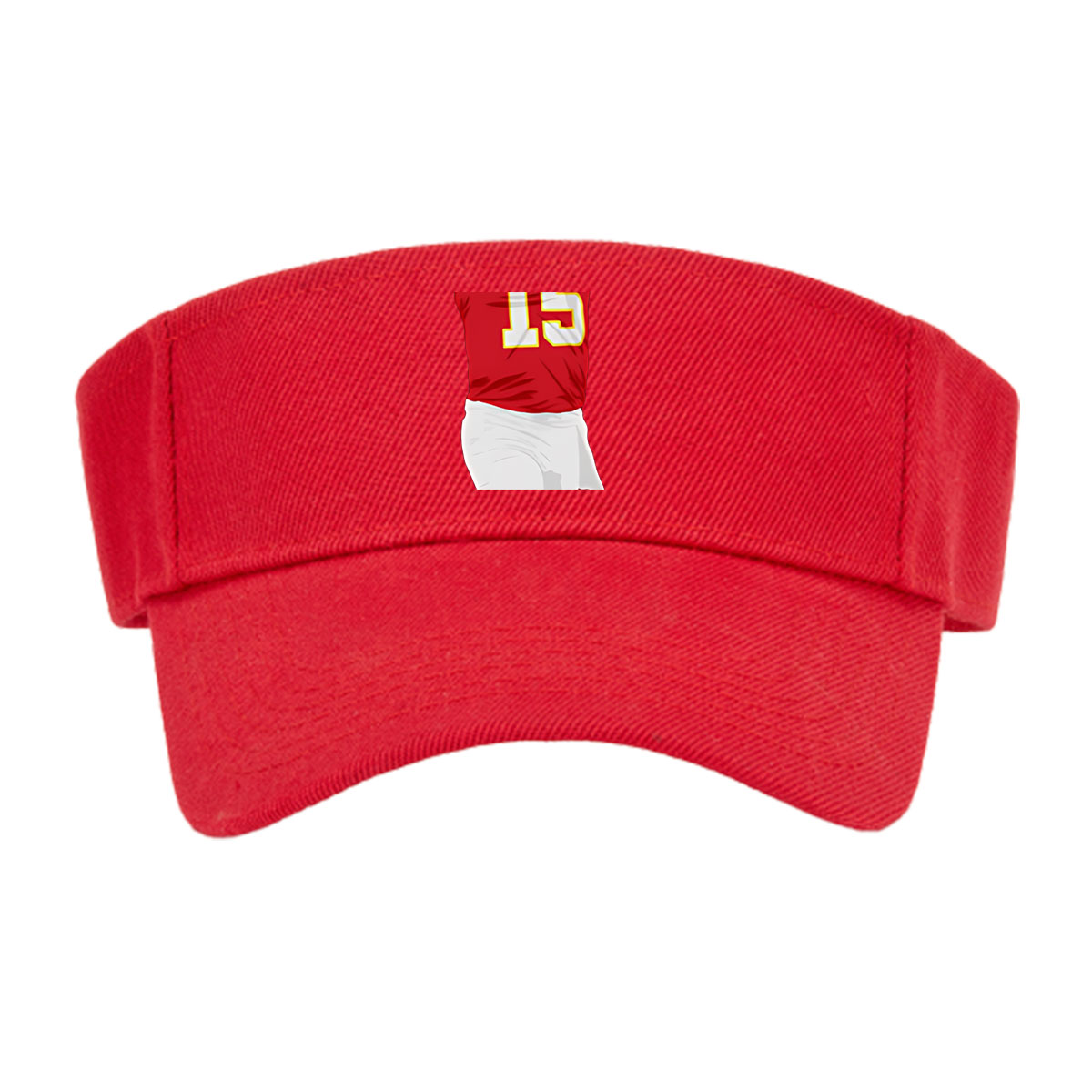 Patrick Mahomes Celebrates in Chiefs Uniform -  Visor cap