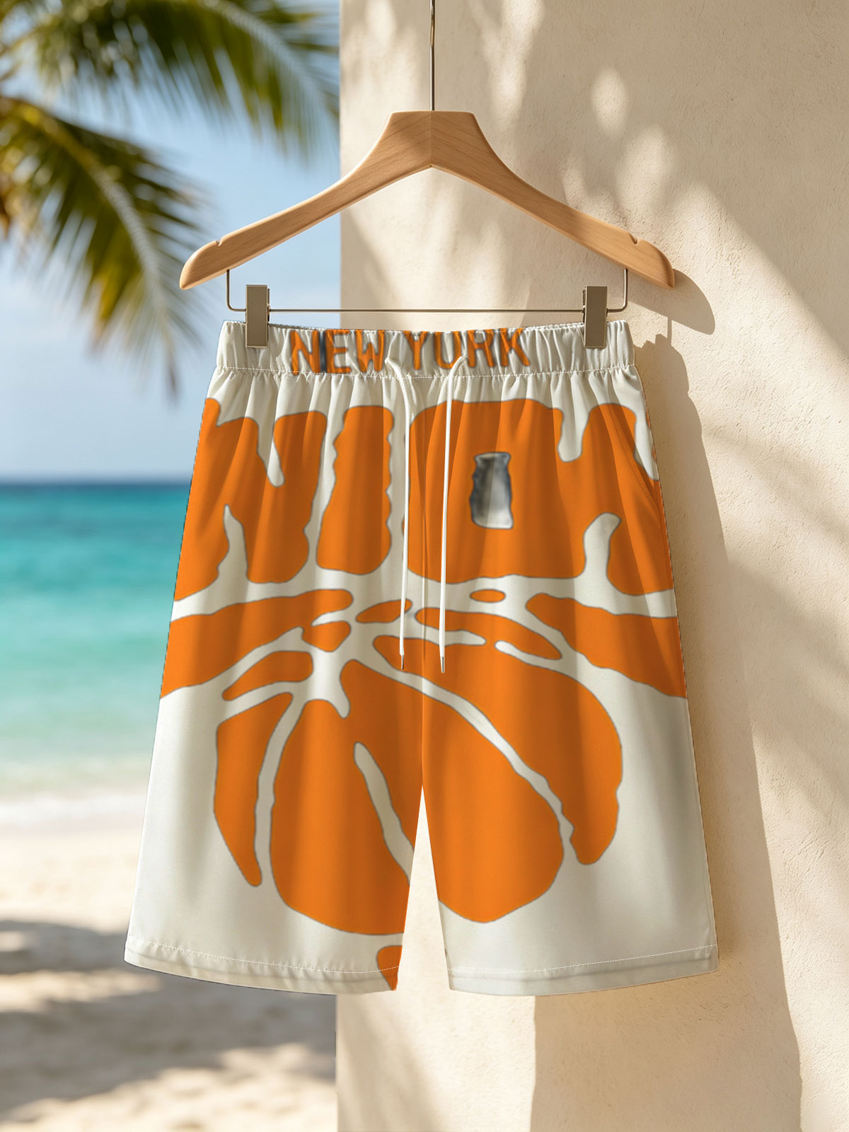 New York Knicks Basketball Team Logo -  Beach shorts