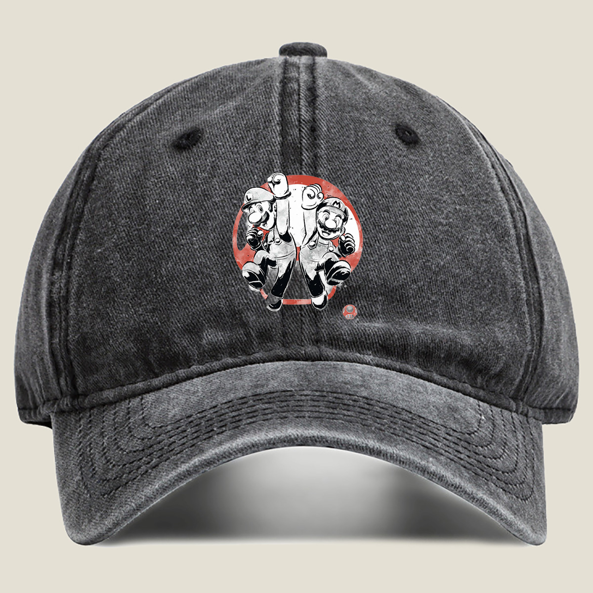 Mario and Luigi: Dynamic Duo - Washed Denim - Baseball Cap