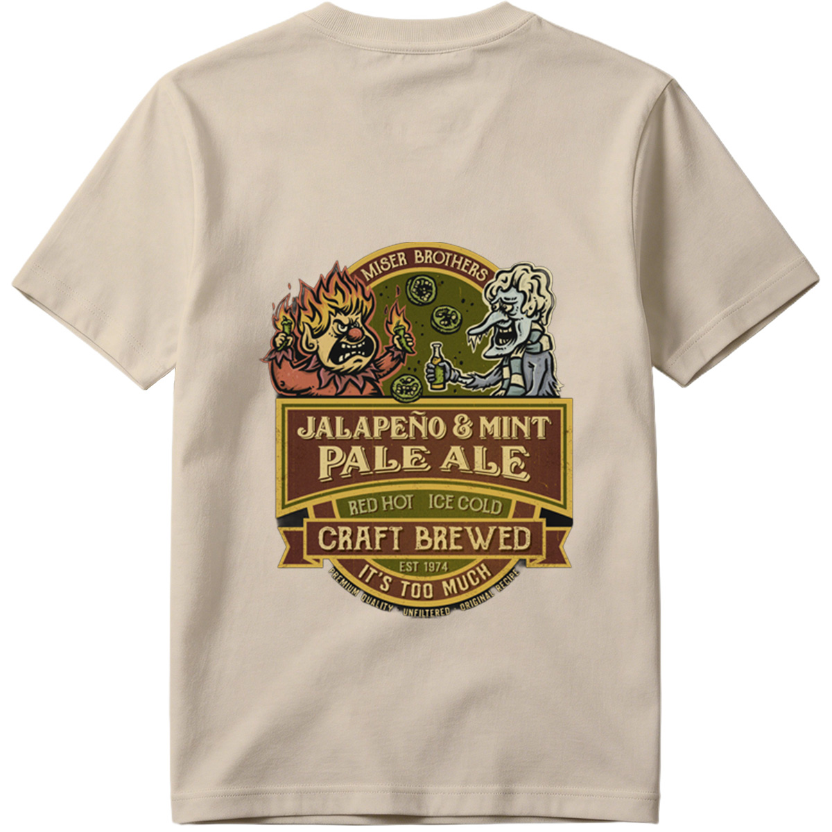 Miser Brothers Jalapeno & Mint Pale Ale Craft Brewed - Tee