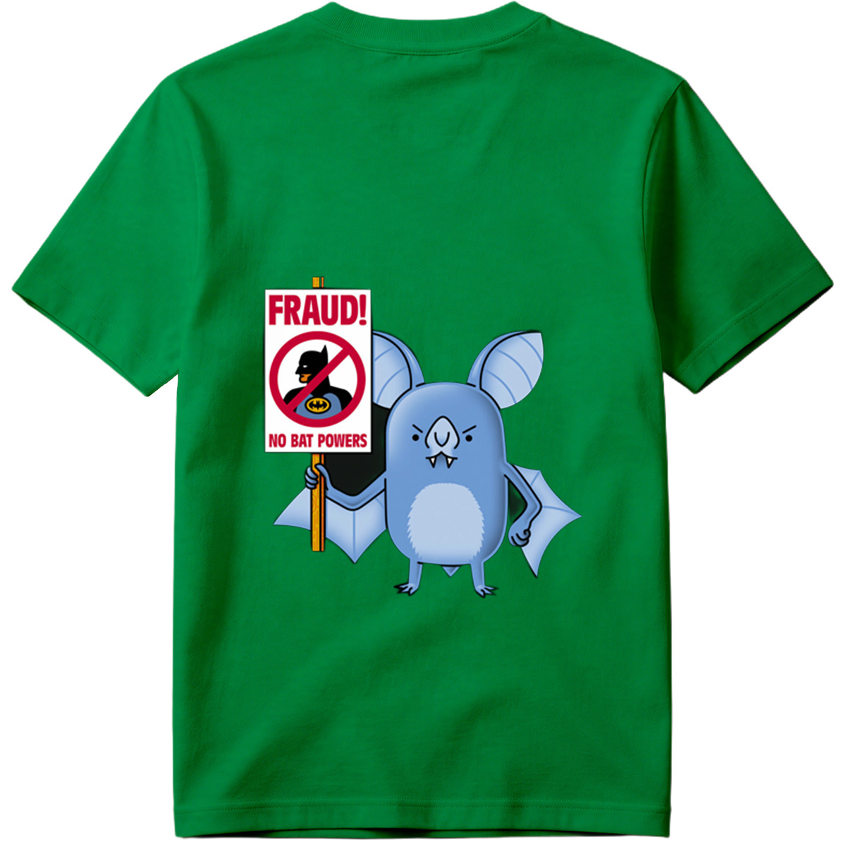 Batman and Bat Creature Protest Fraud - Tee