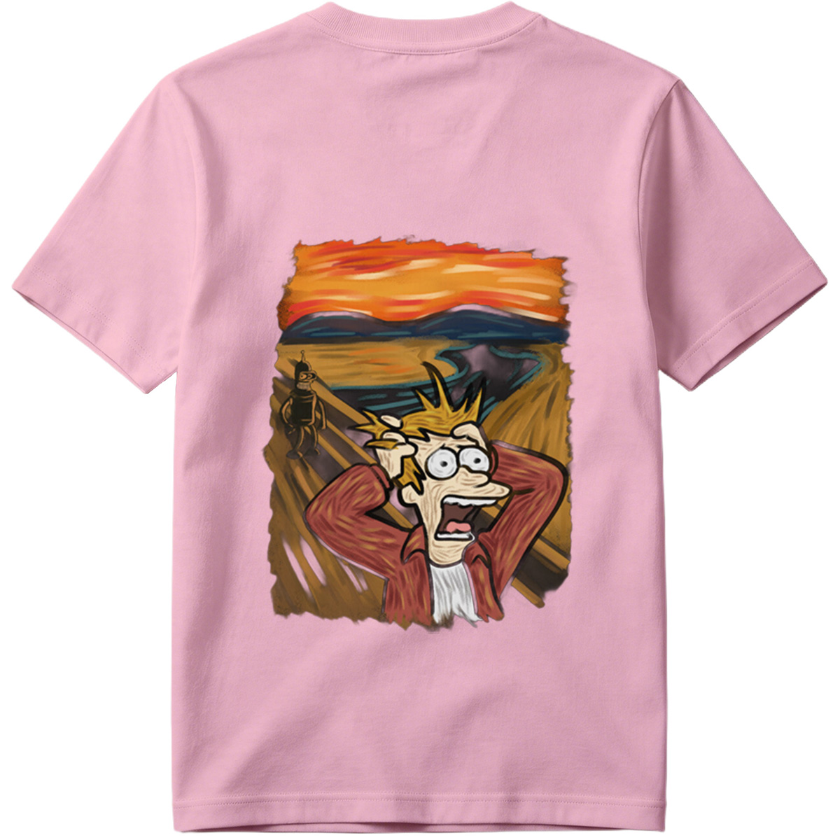 Futurama: Fry and Bender in the Desert Sunset - Tee