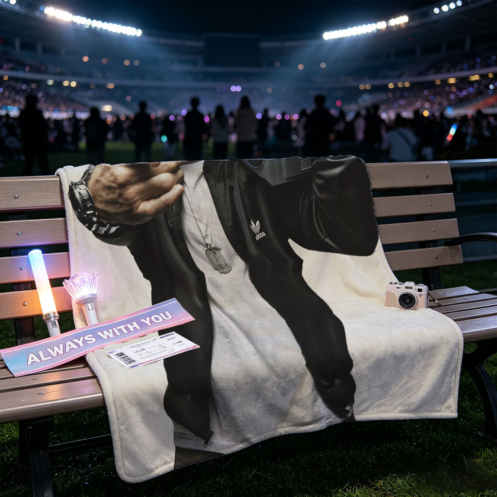Eminem Holding Boombox Pointing at Camera in Iconic Pose - Blankets