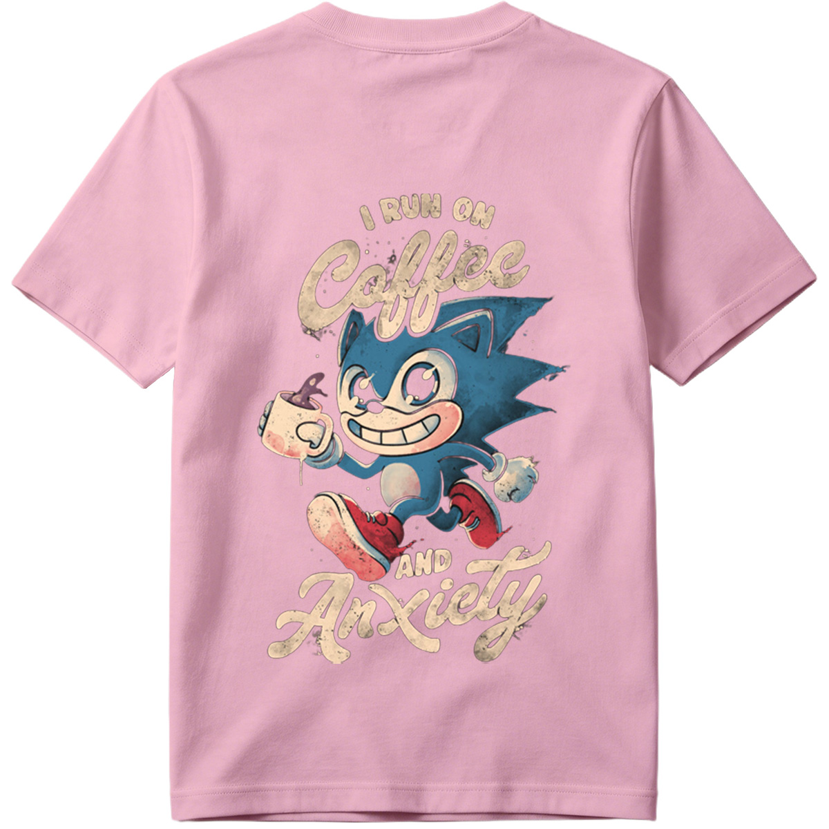 Sonic the Hedgehog: I Run on Coffee and Anxiety - Tee