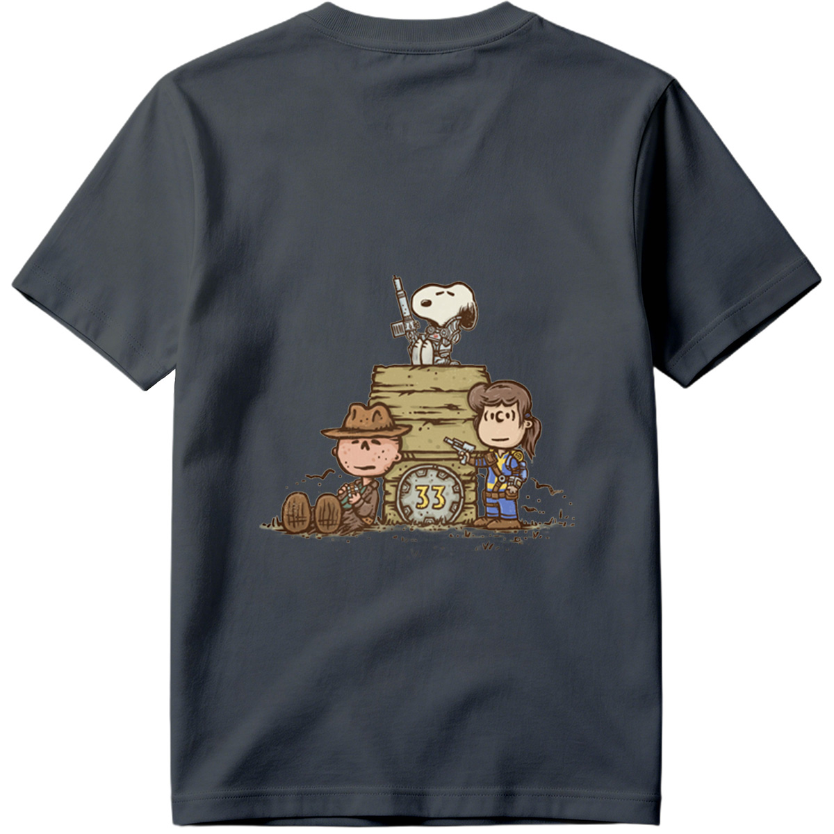 Snoopy, Charlie Brown, and Peppermint Patty in Fallout 33 - Tee