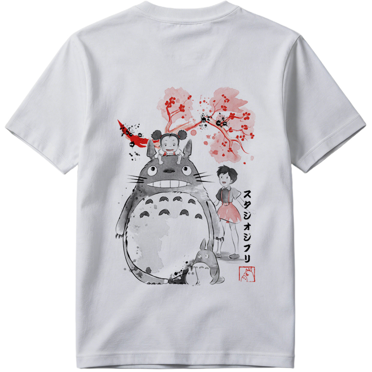 Totoro, Mei, and Satsuki from Studio Ghibli - Tee