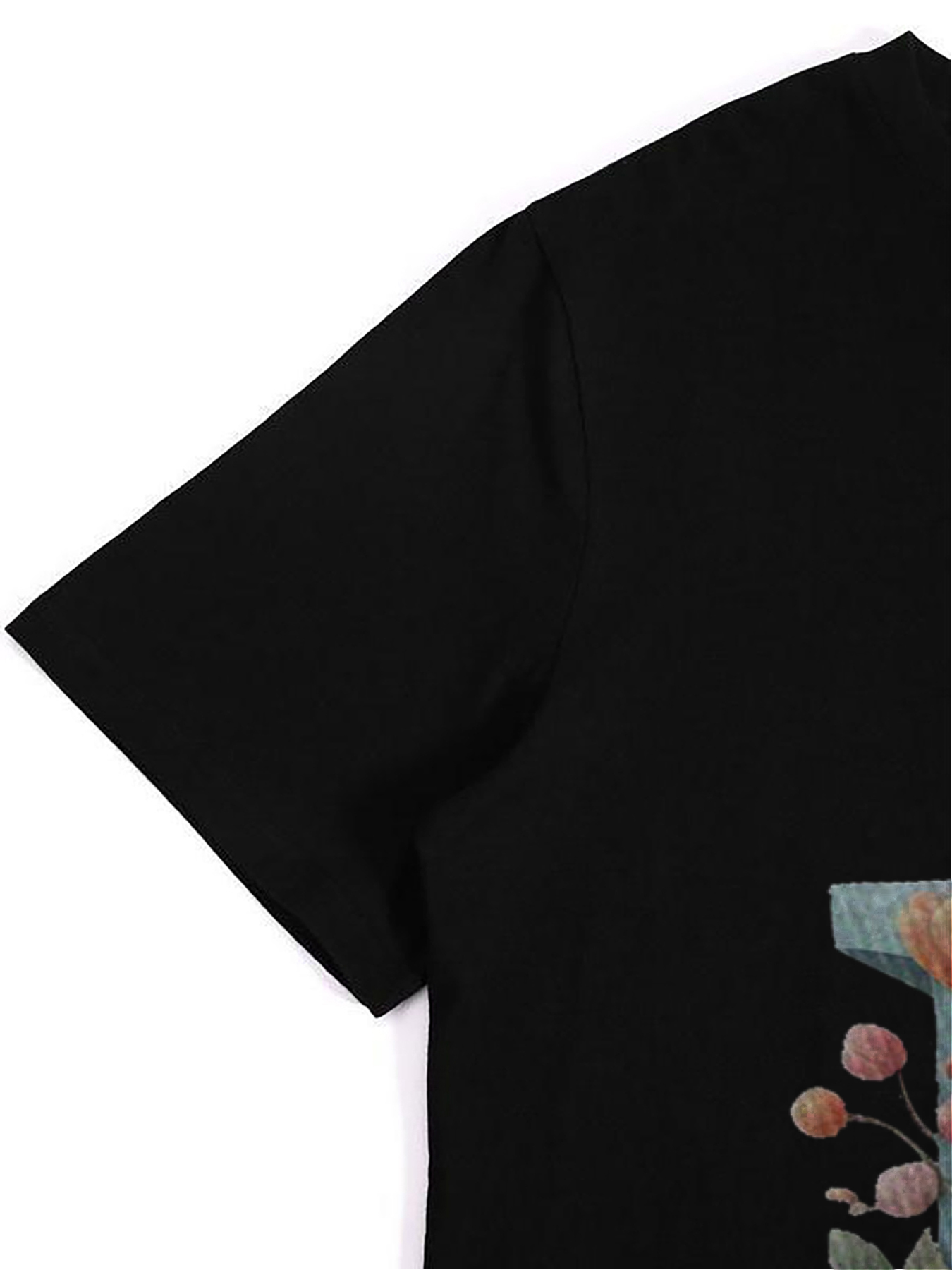 Men's Printed T-Shirt with Floral Letter D Design Casual Round Neck Summer Lightweight Breathable Short Sleeve T-Shirt for Outdoor Activities and Daily Wear Adults