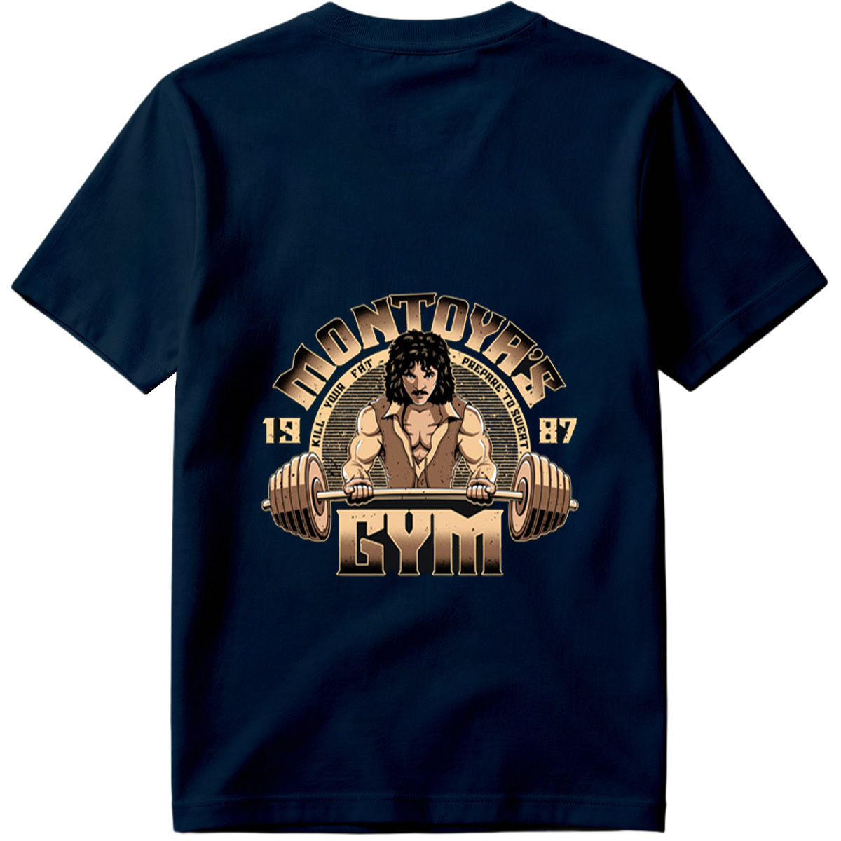 Monty Python's Gym: Freddie Mercury Lifting Barbell - Tee
