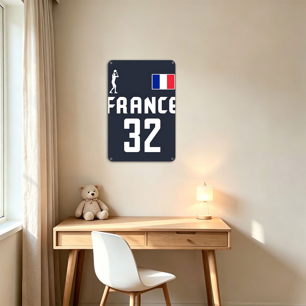 France Basketball Jersey #32 - painting