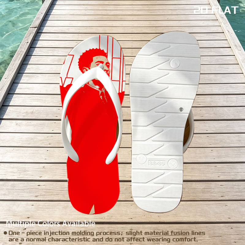 Hey Jude - Beatles Tribute Art -  flip-flops