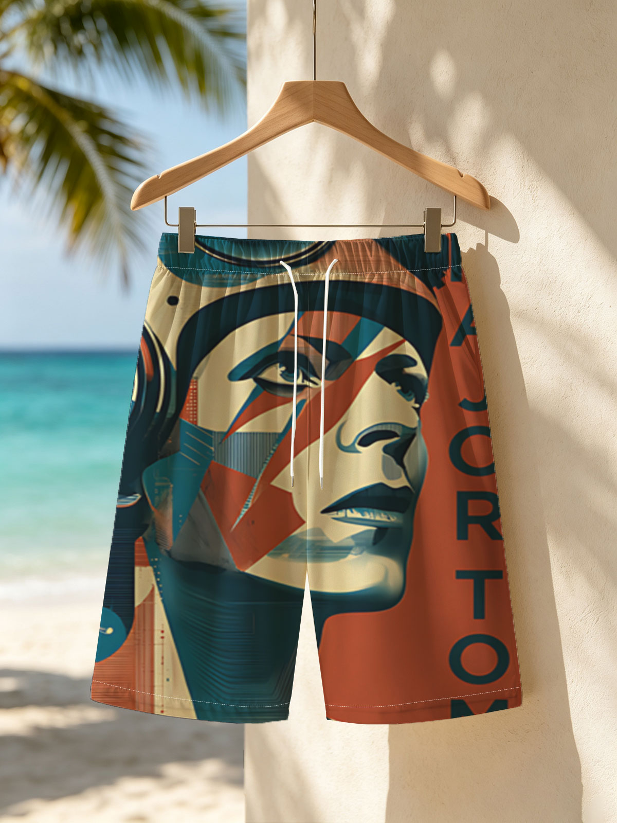 Major Tom: Astronaut in Space Odyssey -  Beach shorts