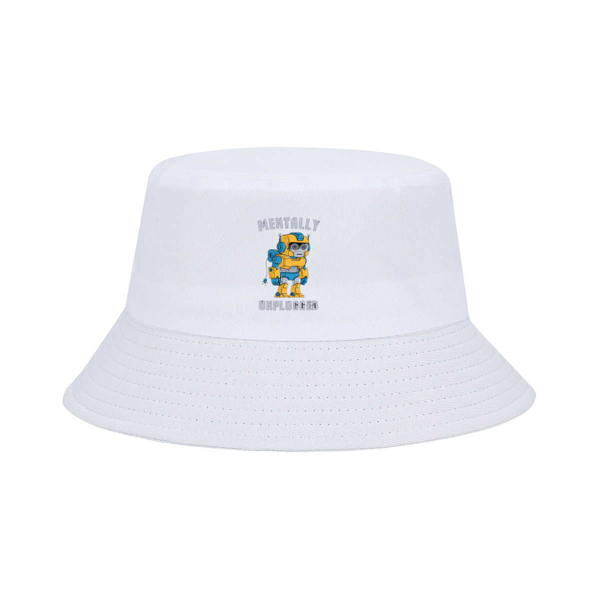 Mentally Unplugged Robot Design - Fisherman's Hat