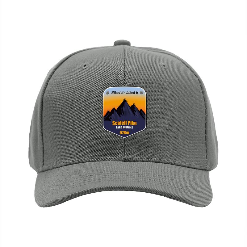 1pc New Baseball Cap with Scafell Pike Mountain Print and 