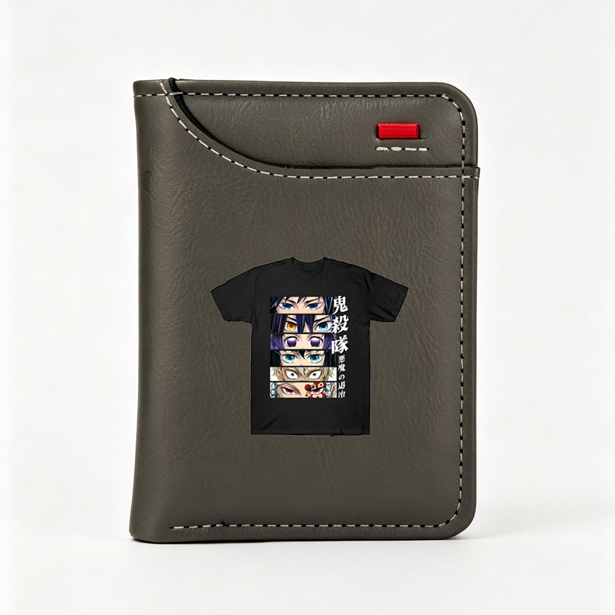 Demon Slayer: Kimetsu no Yaiba Characters Eyes Design T-Shirt - Vertical Style Wallet