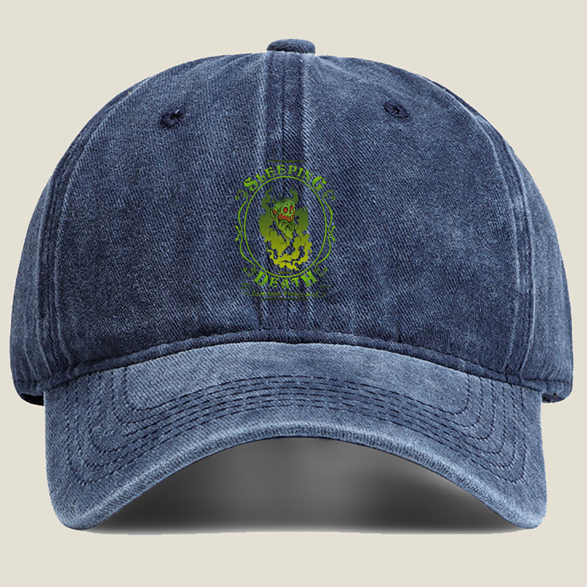 Sleeping Death Apple Whiskey - Queen Grimhilde - Washed Denim - Baseball Cap