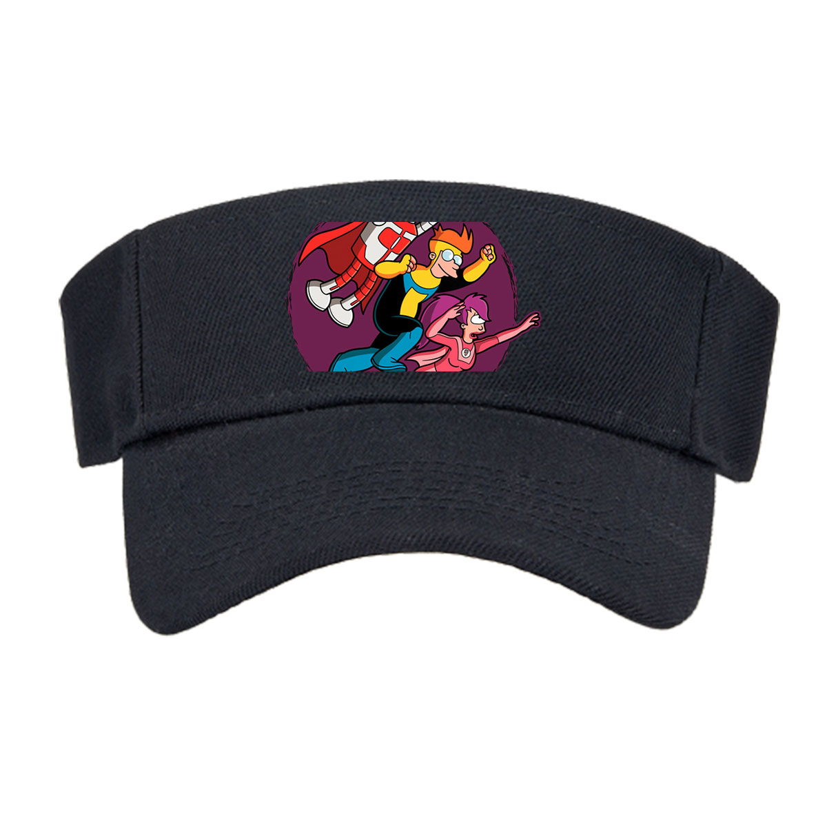 Futurama Characters: Bender, Fry, and Leela in Action Pose -  Visor cap