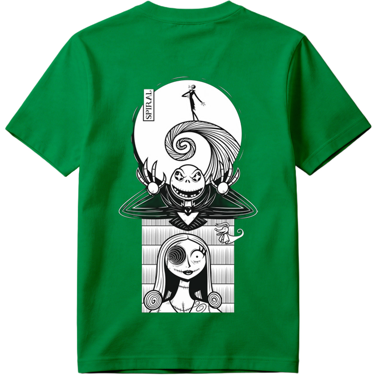 The Nightmare Before Christmas: Jack Skellington and Sally Spiral Art - Tee