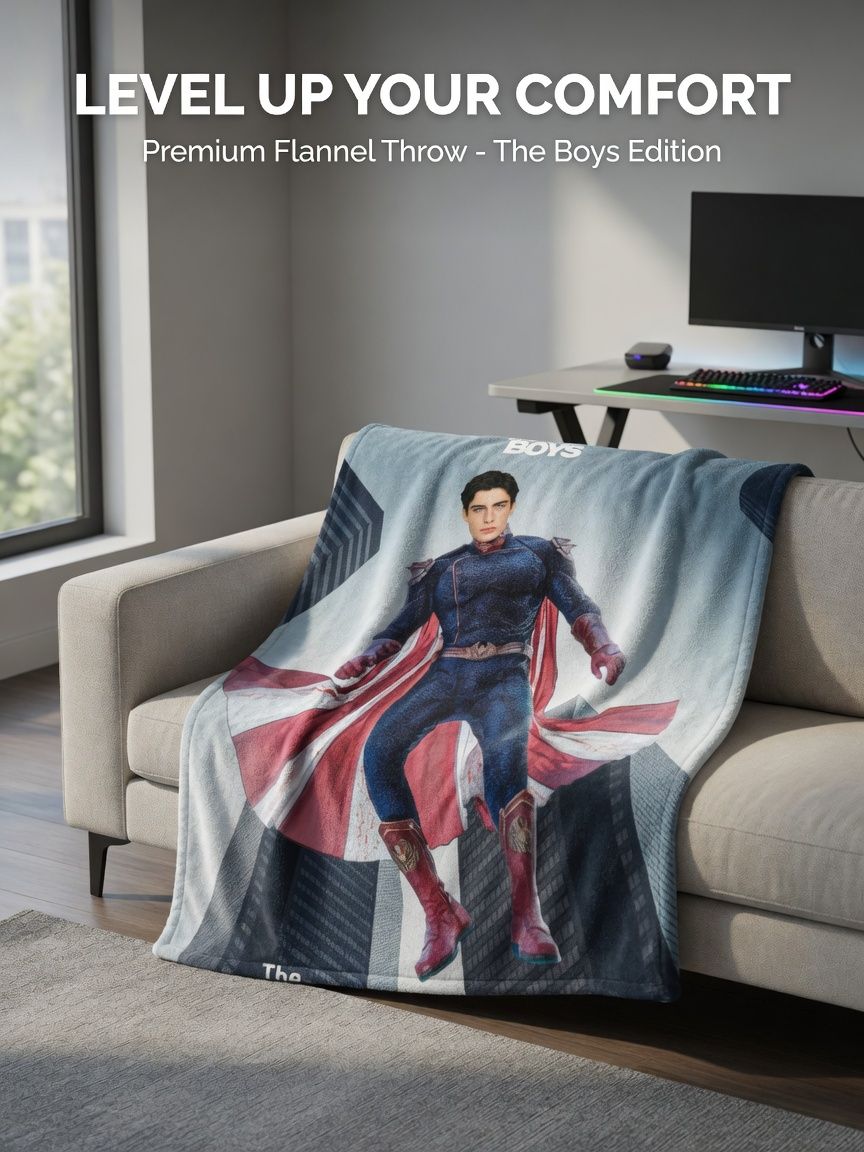 Custom Face Superhero Photo Blanket Personalized Flannel Fleece Throw Lightweight Warm Bed Sofa Gift for Him and Fans