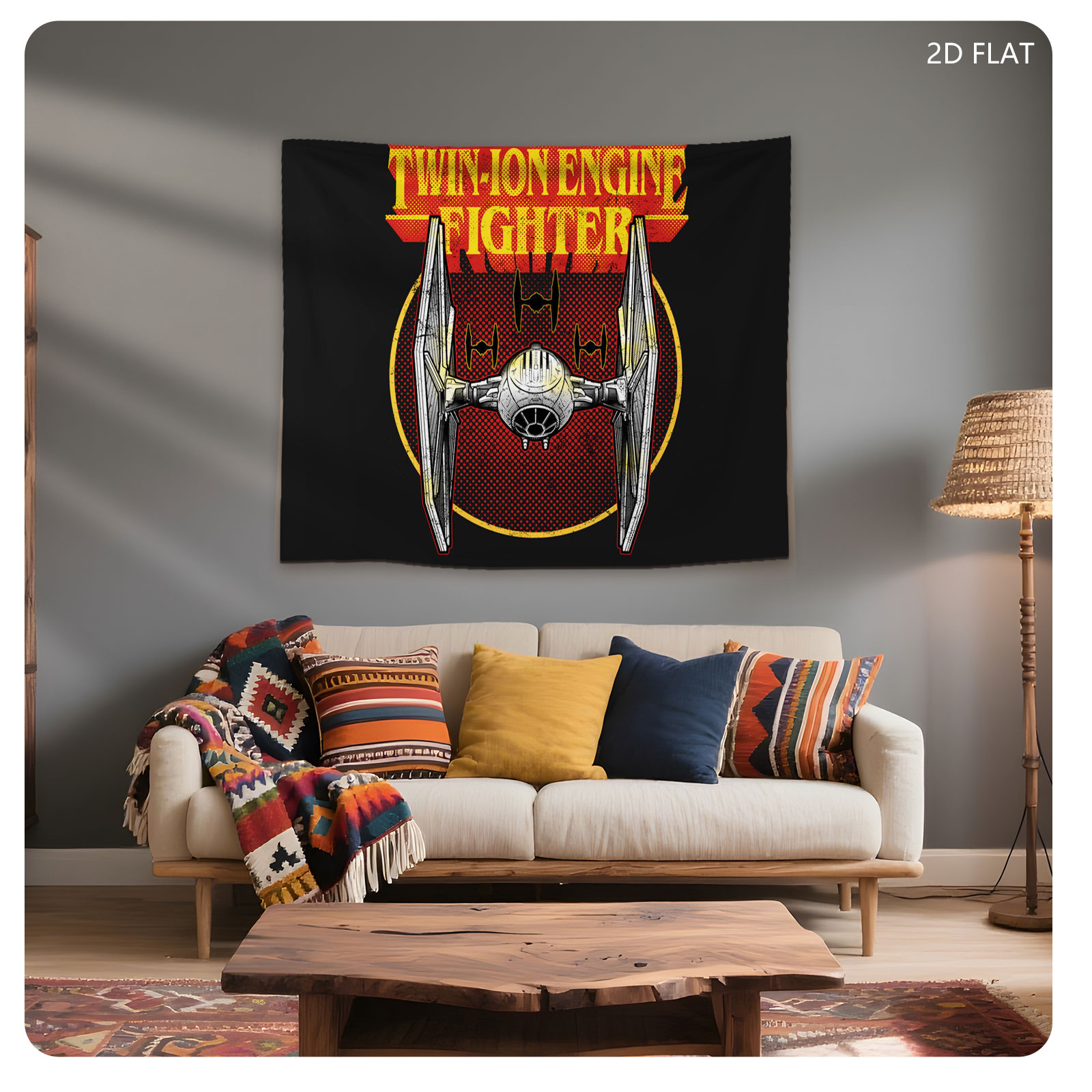 Twin-Ion Engine Fighter TIE Fighter Star Wars Design - Tapestry
