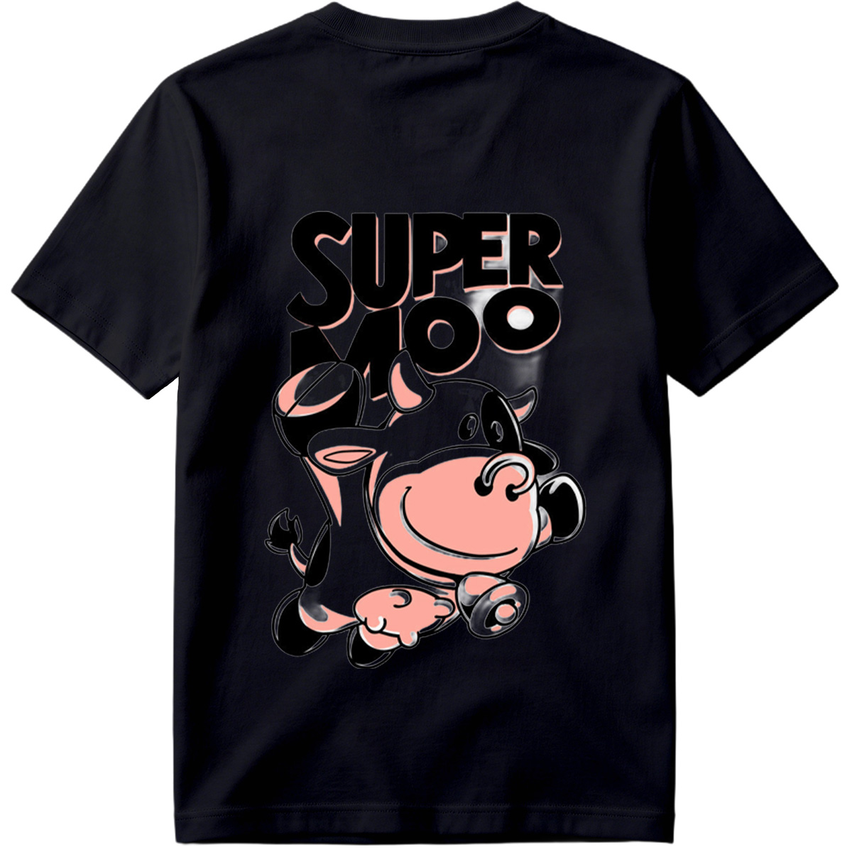 Super Moo Cow Character Design - Tee