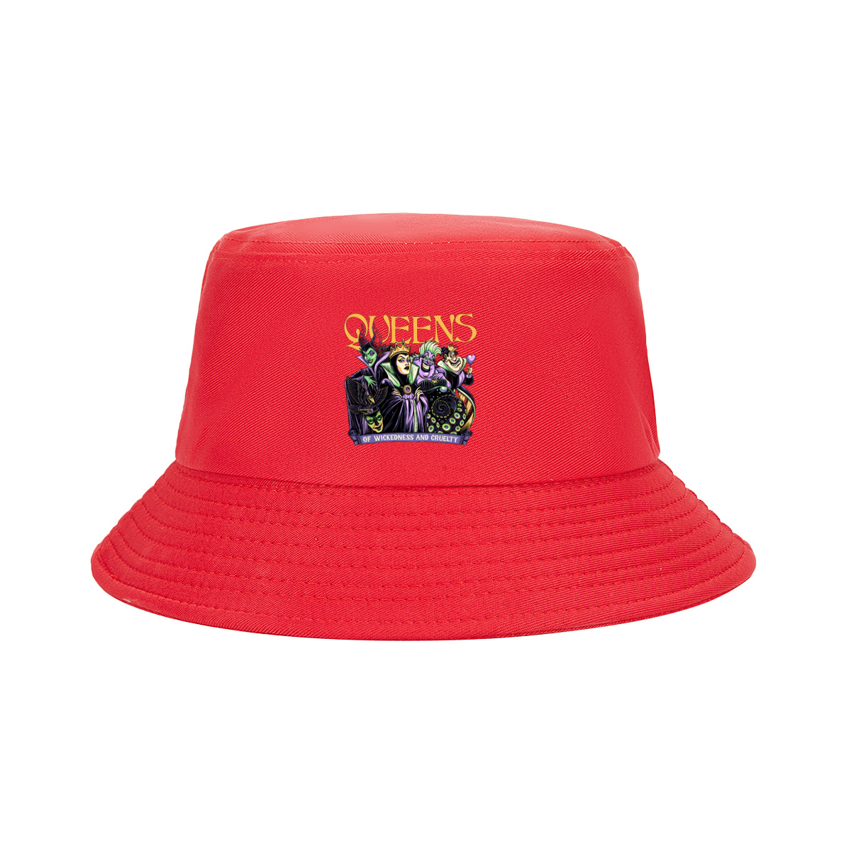 Queens of Wickedness and Cruelty: Maleficent, Evil Queen, Ursula, and Queen of Hearts - Fisherman's Hat