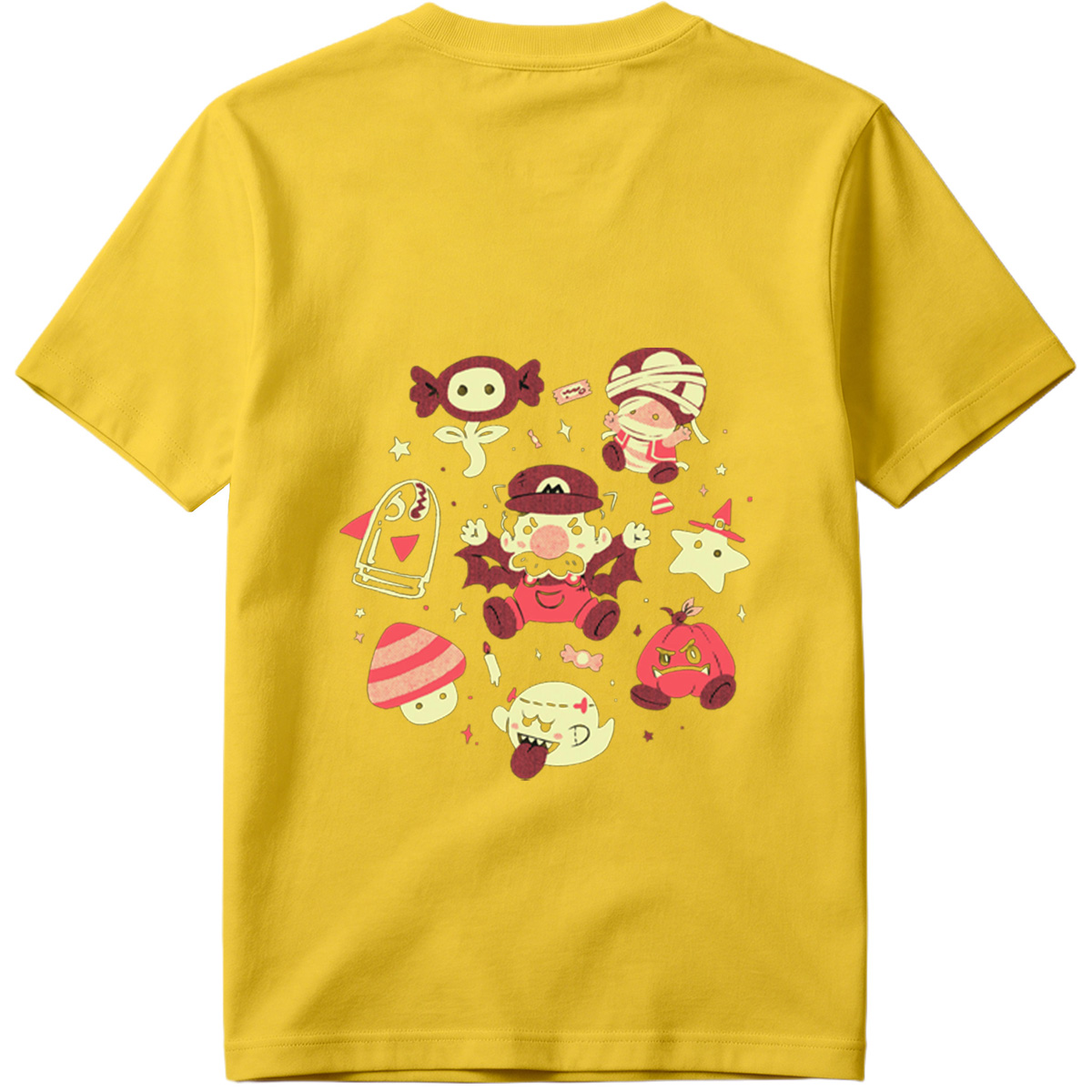 Super Mario Characters in Halloween Costumes - Tee