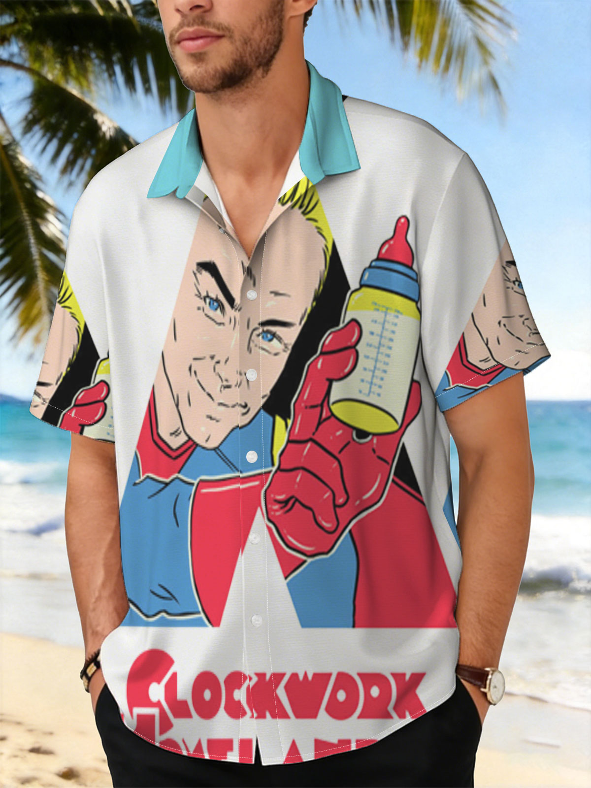 Clockwork Homelander: A Superhero with a Bottle -  Shirt