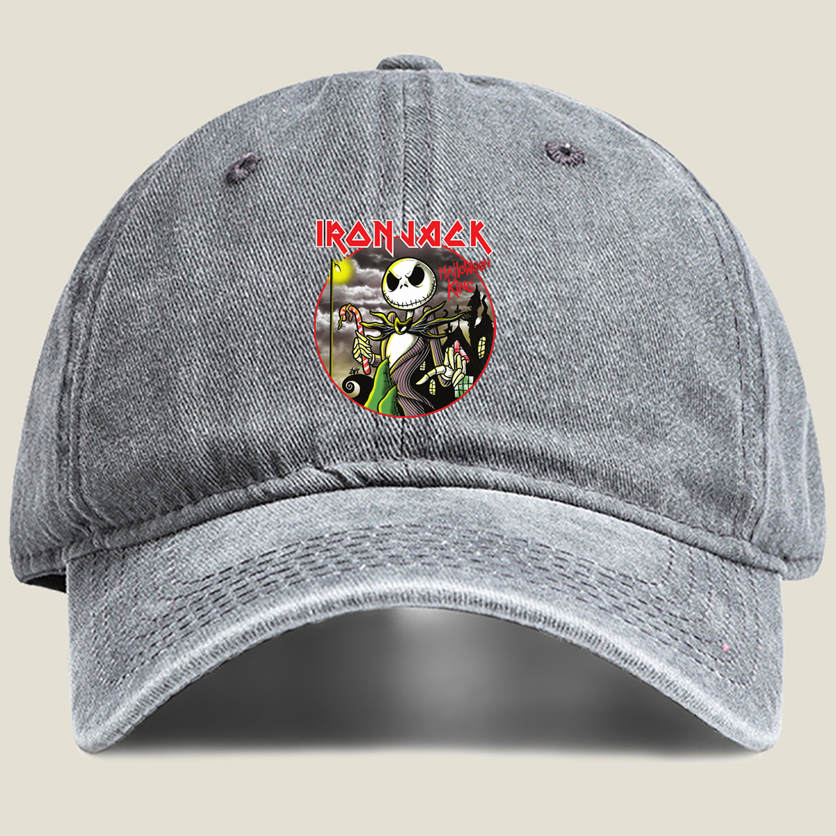 Iron Jack: Halloween King - Washed Denim - Baseball Cap