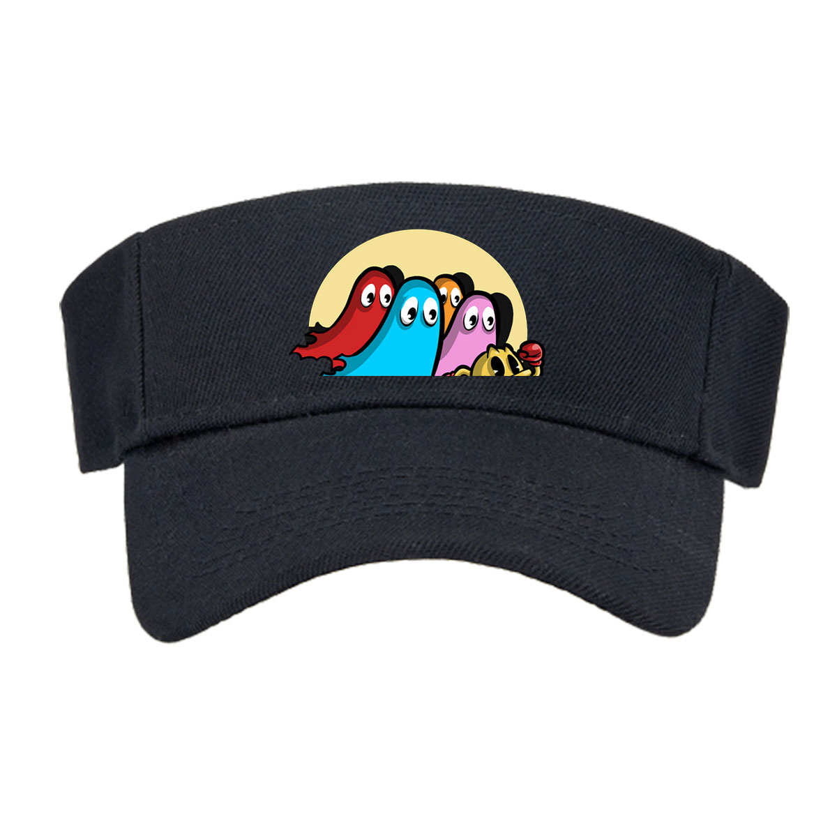 The Adventures of Ghost Gang: Pac-Man and Colorful Ghosts in Action -  Visor cap