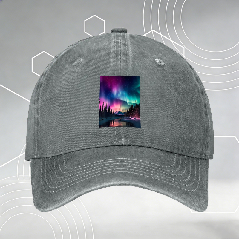 New Baseball Cap with Chess King & Queen Print 