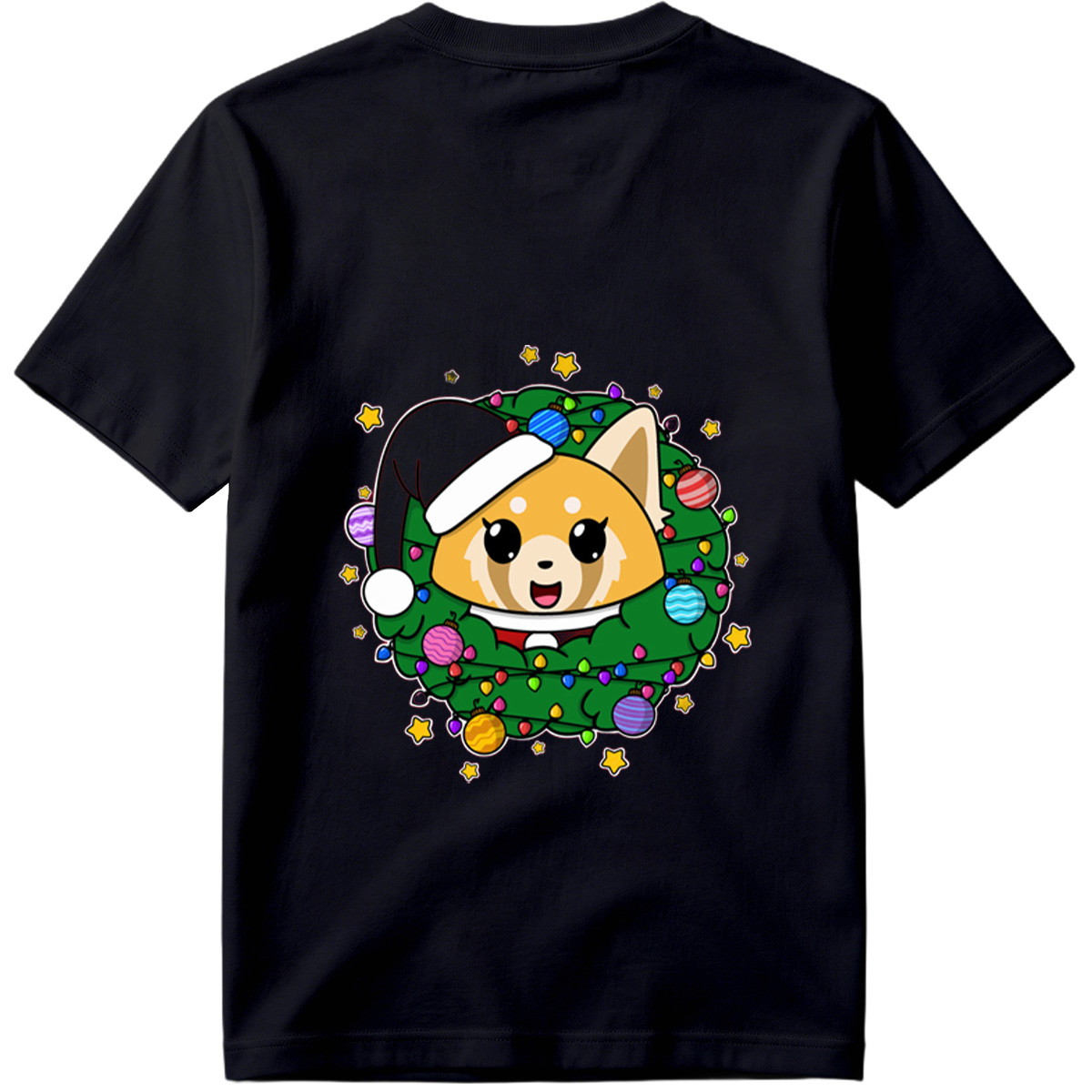 Chibi Dog in Christmas Wreath - Tee