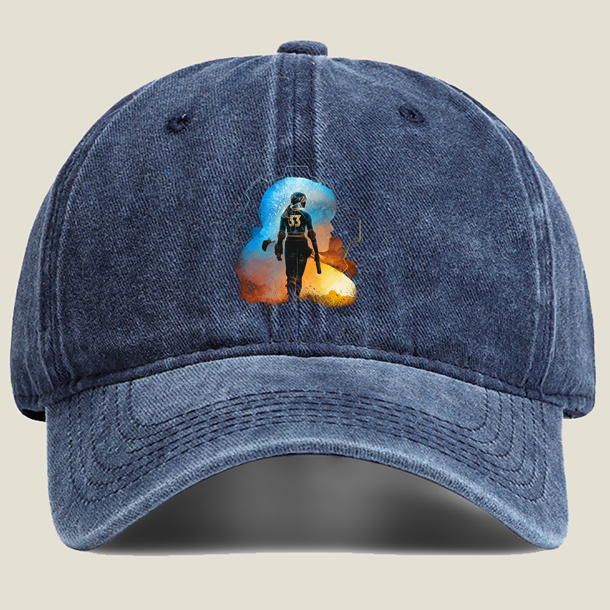 Fallout 4: Vault 111 Survivor - Washed Denim - Baseball Cap