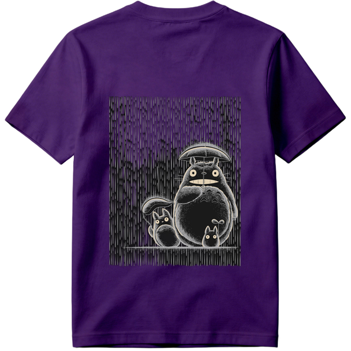 Totoro and Friends in the Rain - Tee