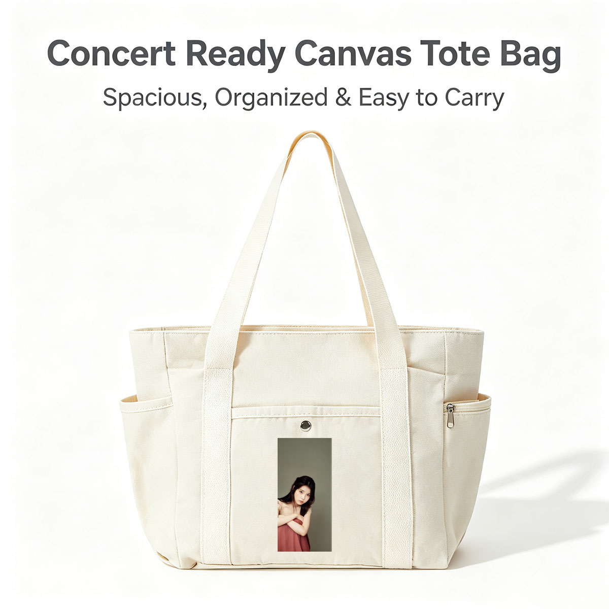 Rina Sawayama in a Soft Portrait Wearing a Pink Dress with Crossed Arms - Multi-pocket bags