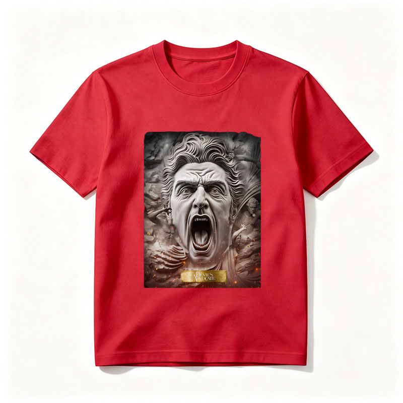 Dumbledore's Advocate: A Dramatic Portrait of Albus Dumbledore in Stone Relief - Tee