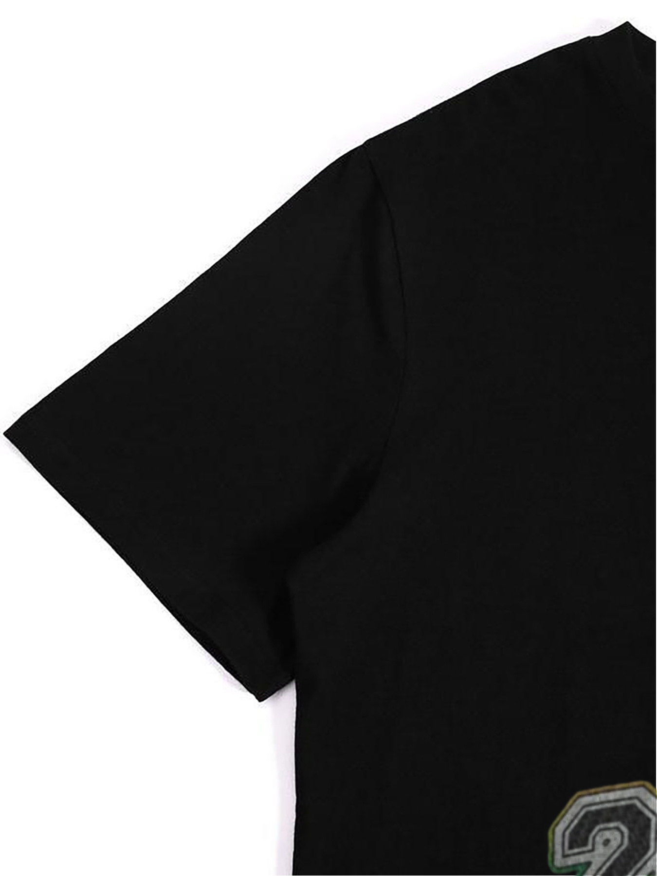 Men's Printed T-Shirt with Crossed Hockey Sticks and 