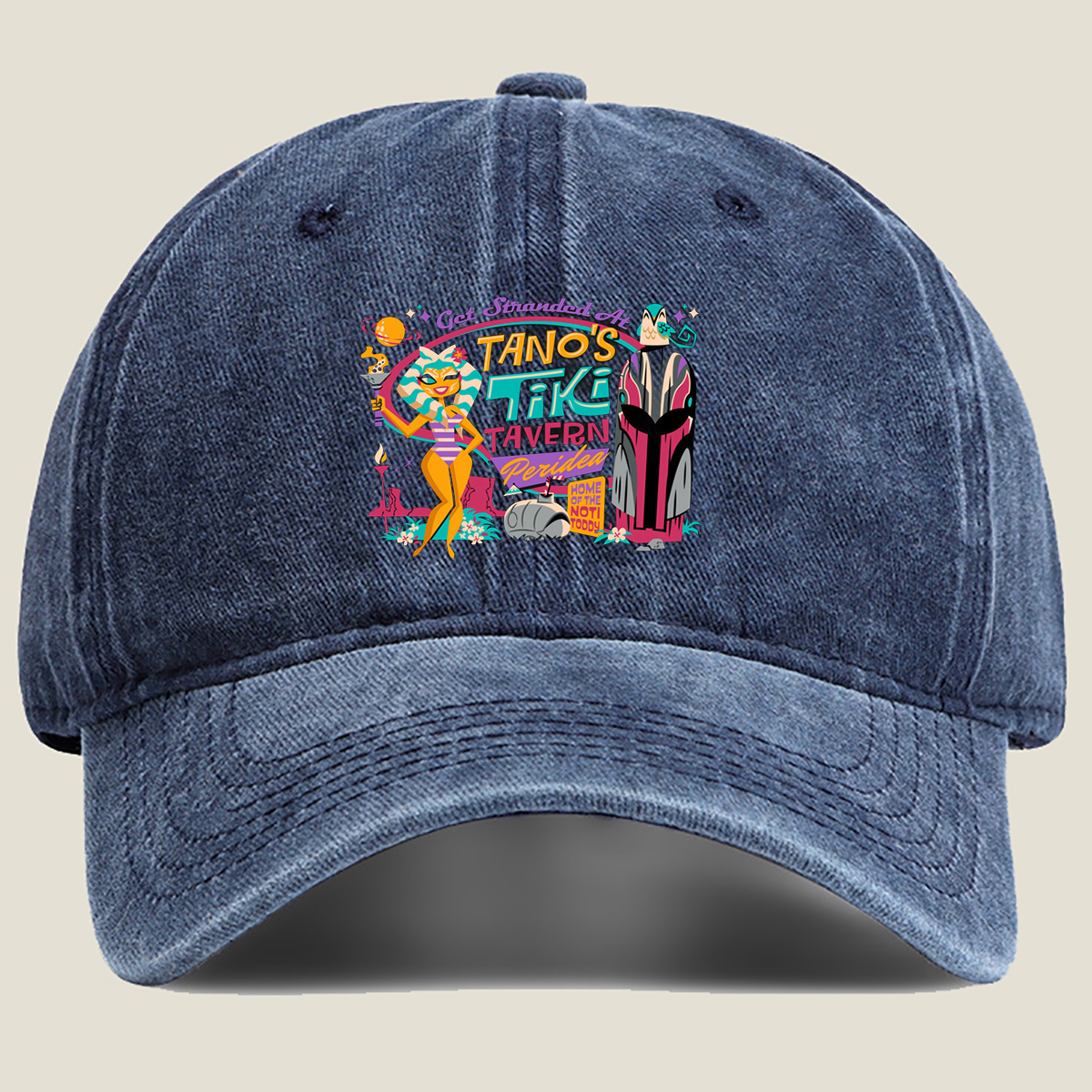 Tano's Tiki Tavern: Peridea Adventure - Washed Denim - Baseball Cap