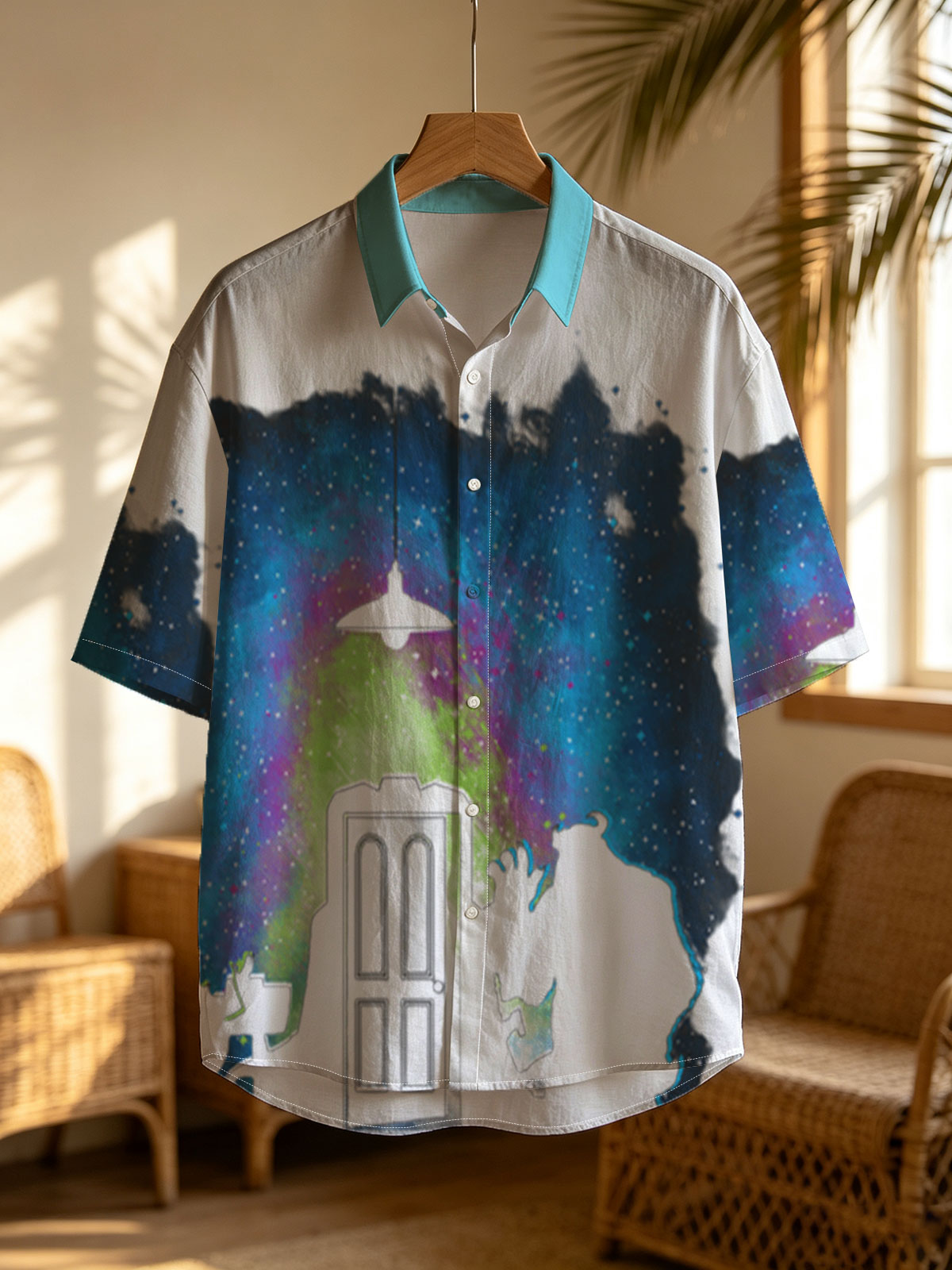 Doctor Who: The TARDIS Door Opens to a Cosmic Sky -  Shirt
