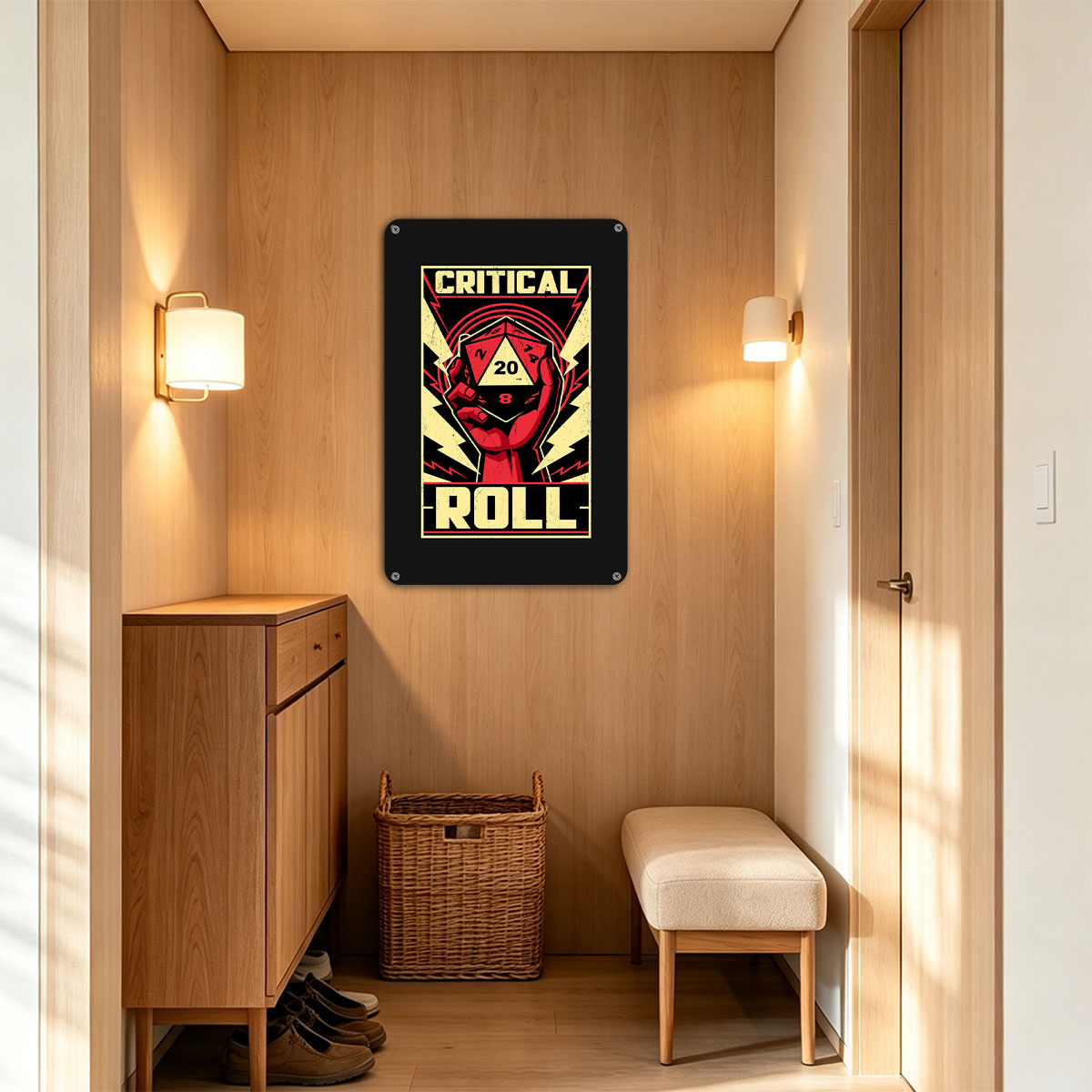 Critical Roll: D20 Dice Hand Poster - painting
