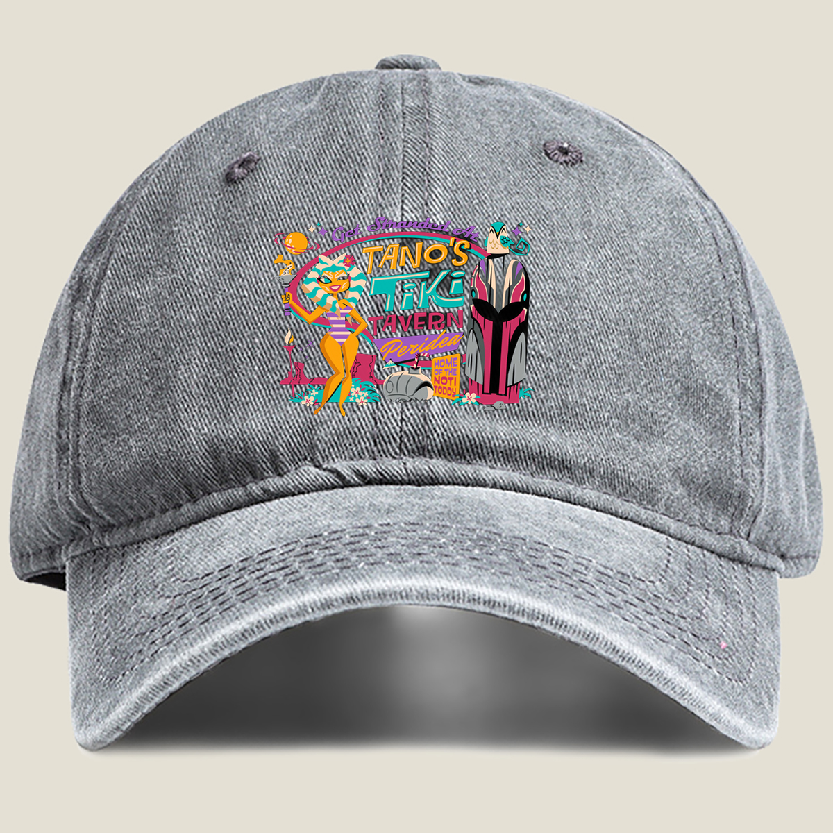 Tano's Tiki Tavern: Peridea Adventure - Washed Denim - Baseball Cap