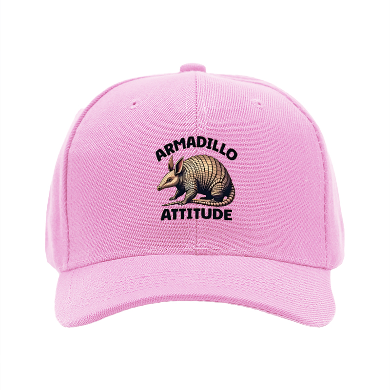 1pc New Baseball Cap Armadillo Attitude Print Unisex Adjustable Hat for Outdoor Activities and Casual Wear Adults Fashion Accessory