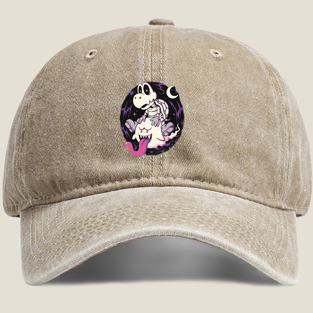Bowser & Boo: Nighttime Adventure - Washed Denim - Baseball Cap