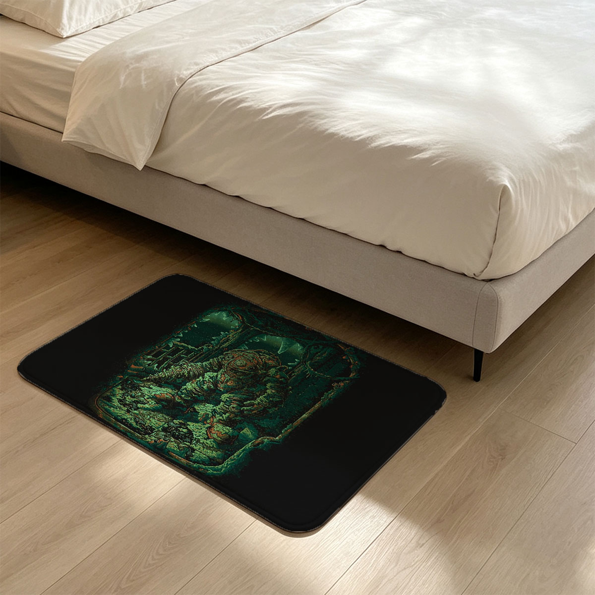 The Creature in the Ruined Chamber - Flannel floor mat