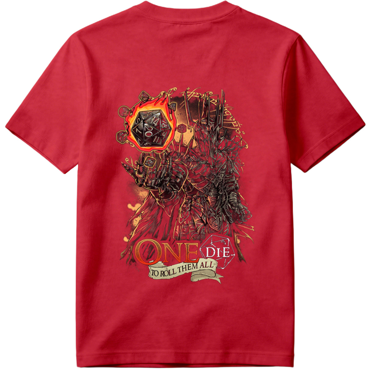 One Die to Roll Them All: D&D Inspired Fantasy Art - Tee