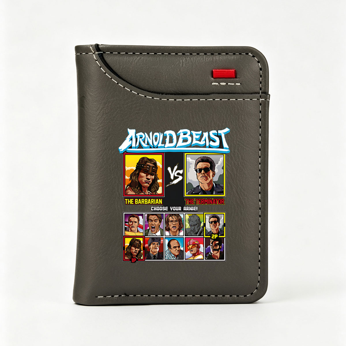 Arnold Beast: The Barbarian vs The Terminator - Choose Your Arnie! - Vertical Style Wallet