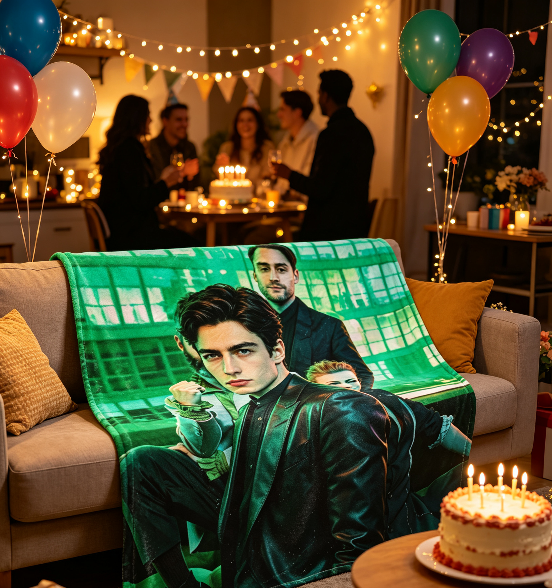 Custom Face Blanket Featuring Riverdale Cast Members — Flannel Blanket for Cozy Nights, Perfect Gift or Giveaway for Fans